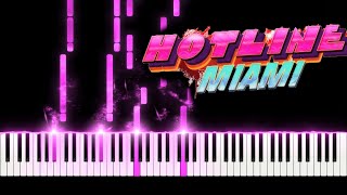 Dust piano  Hotline Miami Piano Tutorial [upl. by Johannessen42]