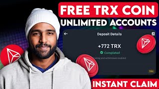 TRX Coin For 100 Free Airdrop  New Crypto Telegram Bot Airdrop  New Crypto Instant Airdrop [upl. by Waddington433]