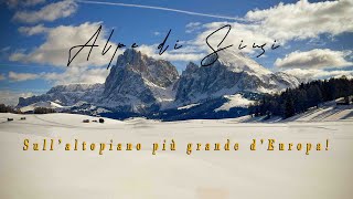 ALPE DI SIUSI  Bellissimo trekking invernale sullaltopiano più grande dEuropa  Alto Adige [upl. by Isabea789]