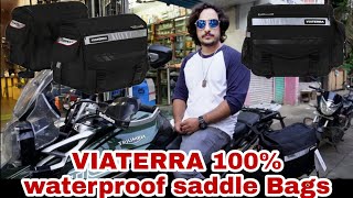 BEST AND WATERPROOF SADDLE BAGS tigerkoul technicaltiger viaterra [upl. by Ayanat905]