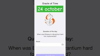 When was Ethereums Byzantium hard fork implemented timefarm oracleoftime [upl. by Hsirt]
