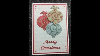 Christmas Card  4 using KaiserCraft Papers [upl. by Lubba]