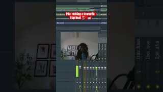 Making A Dramatic Trap Beat From Scratch 👨🏾‍🍳🎼🎹 shorts producer musicproducer flstudio [upl. by Yatnohs]