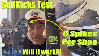 GolfKicks GK Spikes Do They Actually Work Can I use only 5 Spikes [upl. by Adnamas]