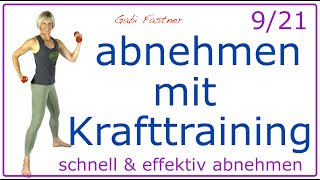 921💜37 min abnehmen mit Hantel Krafttraining  Oberkörper Beine Bauch und Po für Geübte [upl. by Lokkin]