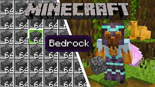 How to Get Bedrock in 100 Survival Minecraft  NEW Bedrock Farm 120 MCPEPSXBOXPCSwitch [upl. by Trillbee830]