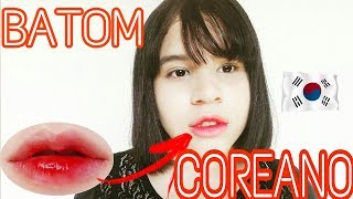 DIY COMO FAZER O BATOM DAS COREANAS COM BATOM BALA  Grazi Melo [upl. by Crissie932]