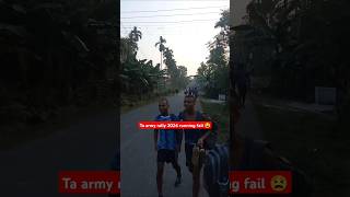 Ta army rally2024 running fail😫😫 music rap army rally shorts youtubeshorts cadetgopalgaru [upl. by Eiralav]