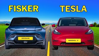 Fisker Ocean Ultra vs Tesla Model Y LR 2024 Comparison  Which is better [upl. by Donelu]