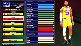 NBA 2K25 LEBRON JAMES BUILD 🔥 ALL AROUND ISO DEMIGOD BUILD [upl. by Stryker]