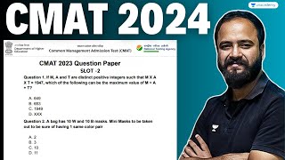 CMAT 2024  Previous Year Question Paper 2023  SLOT 02  Raman Tiwari [upl. by Rasecoiluj]