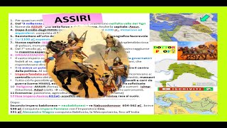 🔵 gli ASSIRI  5  civiltà della Mesopotamia  Geostoria 1° superiore [upl. by Nerej]