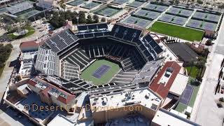 Indian Wells Tennis Garden Drone Footage [upl. by Vashti578]