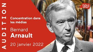 Concentration des médias  Audition de Bernard Arnault PDG LVMH 200122 [upl. by Vivyanne]