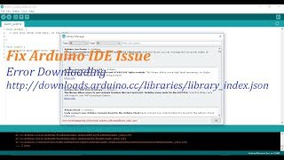 How To Fix Arduino IDE Additional Library Installation Error [upl. by Ellehcyar]