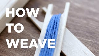 HOW TO WEAVE Lap Loom [upl. by Atika]