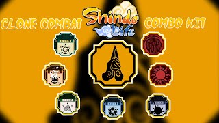 Shindo Life Clone Combat Combo Kit  THIS IS JUST TOXIC PURE TOXICITY [upl. by Dowell]