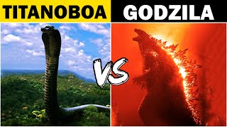 GODZILA VS TITANOBOA बताओ कौन जीतेगा  Who Will Win [upl. by Allenrac]