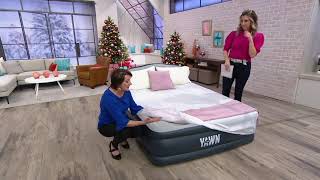 Yawn Air 17quot Queen Size SelfInflating Air Mattress w Headboard on QVC [upl. by Orpha]