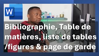 Références et Bibliographie table de matières liste de figures et des tableaux amp page de garde [upl. by Nets]