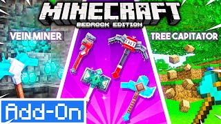 Bedrock Utilities Mod  TNT Pickaxe  MORE Minecraft Bedrock Addon [upl. by Aynod]