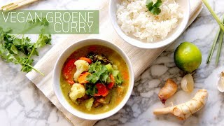 THAISE GROENE CURRY Vegan  SNEL MAKKELIJK amp GEZOND  Gewoon Lekker Groen [upl. by Standley]