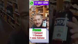 Promo llevando 1 Cinzano y 1 Campari te regalamos 1 vaso italiano [upl. by Esya]