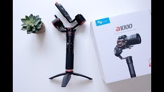 FEIYU A1000 Gimbal  UNnboxing and handon test [upl. by Rudwik756]