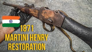 Restoring an Indian Antique 1871 Martini Henry Single Shot Lever Gun [upl. by Airetnuhs749]