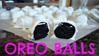 OREO BALLS  NO BAKE  Cooking with the Gals [upl. by Kape]