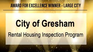 Gresham  2024 Award for Excellence Recipient [upl. by Mauro218]