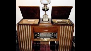 1950s HiFi Grundig Radiogram 19545 [upl. by Aramen]