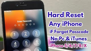 Hard Reset iPhone 5678X111213 Series Without Losing Data  Remove iPhone Activation [upl. by Holly821]