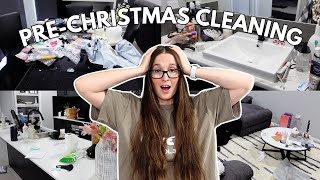 PRECHRISTMAS RESET  cleaning my home before Christmas  VLOGMAS DAY 22 [upl. by Suolkcin]