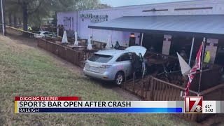 Raleigh sports bar is open following second crash in two years [upl. by Kacie]