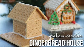 DIY How to Make Graham Cracker Gingerbread Houses [upl. by Kirimia]