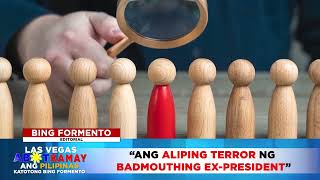 ALIPING TERROR NG BADMOUTHING EX PRESIDENT RRD [upl. by Aehtorod]