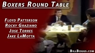 Boxer Round Table  Floyd Patterson Rocky Graziano Jose Torres amp Jake LaMotta  Bill Boggs [upl. by Cindie]