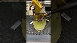 Leaf painting production process Leaf carving machine Leaf carving machine shorts [upl. by Bartlet]