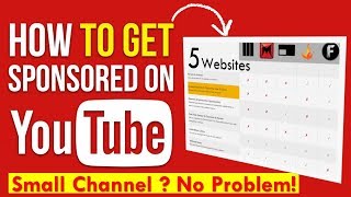 YouTube sponsor for SMALL CHANNELS BEST Sponsorships for UNDER 500 SUBSCRIBERS get sponsored today [upl. by Harle]