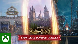 Harry Potter Quidditch Champions  Official Trailer  Triwizard Schools Showcase [upl. by Ahsinac642]