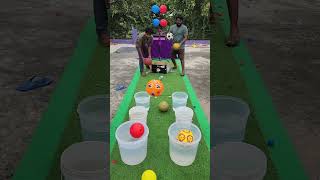 Football ⚽️ drop Popping pop ballons Win money 💰 Challenge shorts [upl. by Kruger]