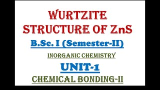 Wurtzite structure of ZnS [upl. by Anitsrihc20]