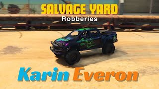 Karin Everon Heist  Salvage Yard Robberies Chop Shop amp Final Mission  GTA5 online [upl. by Leizar]