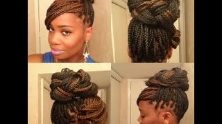 3 Easy styles for Box Braids [upl. by Pier]