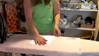 Ironing Silk onto Freezer Paper [upl. by Sher214]