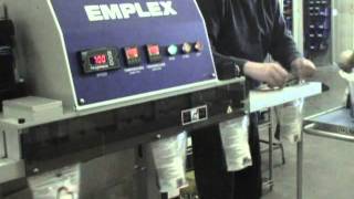 Emplex Bag Sealer with Granola Seals 50 bagsMinute w Dual Load  MPS 7100 [upl. by Idhem]