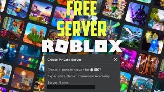 How to Make Free Private Servers In Roblox [upl. by Baras74]