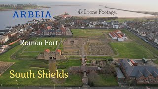 Arbeia Roman Fort SOUTH SHIELDS by DRONE FEBUARY 2022 [upl. by Aneloaup]