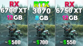 RX 6750 XT vs RTX 3070 vs RX 6700 XT  Test in 8 Games [upl. by Felicdad]